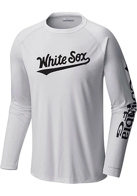 Columbia Chicago White Sox Black TERMINAL TACKLE Long Sleeve T-Shirt