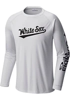 Columbia Chicago White Sox Black TERMINAL TACKLE Long Sleeve T-Shirt