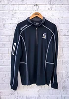 Columbia Emporia State Hornets Mens Black Shotgun Long Sleeve Qtr Zip Pullover