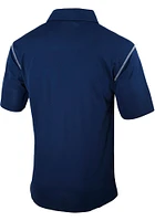 Columbia St Louis Cardinals Mens Navy Blue HIGH STAKES Short Sleeve Polo