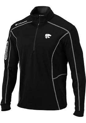Columbia K-State Wildcats Mens Shotgun Long Sleeve Qtr Zip Pullover