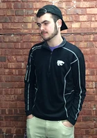 Columbia K-State Wildcats Mens Shotgun Long Sleeve Qtr Zip Pullover
