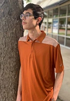 Columbia Texas Longhorns Mens Burnt Orange Utility Short Sleeve Polo