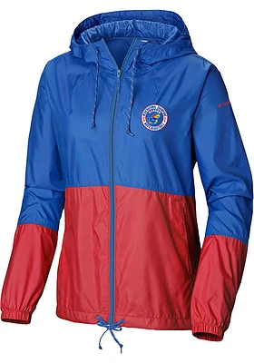 Columbia Kansas Jayhawks Womens Blue 2022 National Champions Flash Forward Light Weight Jacket