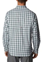 Columbia Michigan State Spartans Mens Green Super Tamiami Long Sleeve Dress Shirt