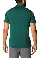 Columbia Michigan State Spartans Mens Green Tech Trail Short Sleeve Polo
