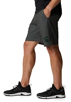 Columbia Michigan State Spartans Mens Grey Twisted Creek Shorts