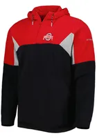 Columbia Ohio State Buckeyes Mens Charcoal Lodge Fleece Design Long Sleeve Hoodie