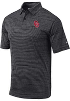 Columbia Oklahoma Sooners Mens Black Set Short Sleeve Polo