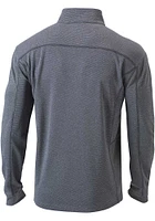 Columbia Oklahoma Sooners Mens Charcoal Shotgun Long Sleeve Qtr Zip Pullover