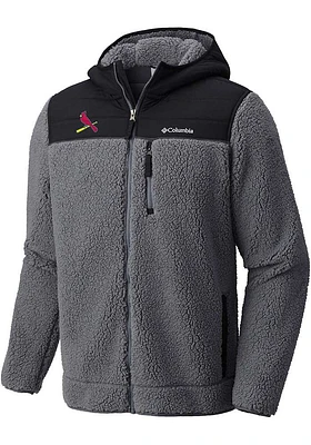 Columbia St Louis Cardinals Mens Grey Mountainside Light Weight Jacket