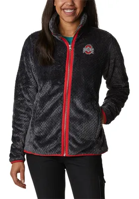 Columbia Ohio State Buckeyes Womens Black Fire Side II Light Weight Jacket