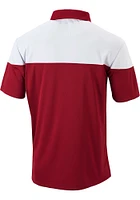 Columbia Indiana Hoosiers Mens Crimson Best Ball Omni Wick Short Sleeve Polo