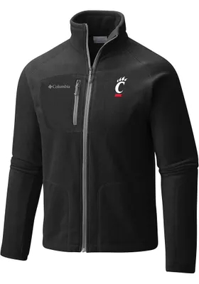 Columbia Cincinnati Bearcats Mens Black Fast Trek II Medium Weight Jacket