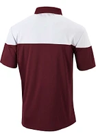 Columbia Texas A&M Aggies Mens Maroon Best Ball Omni Wick Short Sleeve Polo