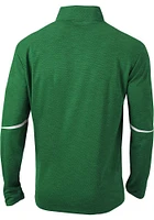 Columbia Michigan State Spartans Mens Green Scorecard Long Sleeve Qtr Zip Pullover