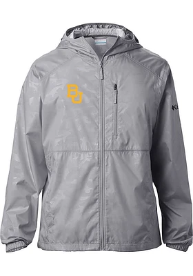 Columbia Baylor Bears Mens Grey Camo Flash Forward Light Weight Jacket