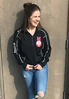 Columbia Nebraska Cornhuskers Mens Black Shotgun Long Sleeve Qtr Zip Pullover