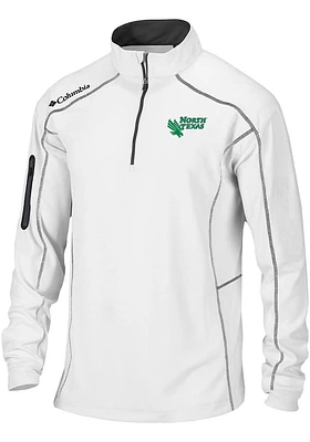 Columbia North Texas Mean Green Mens Shotgun Long Sleeve Qtr Zip Pullover