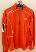Columbia Oklahoma State Cowboys Mens Shotgun Long Sleeve Qtr Zip Pullover