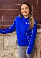 Columbia Saint Louis Billikens Mens Blue Shotgun Long Sleeve Qtr Zip Pullover