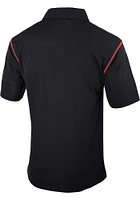Columbia Oklahoma State Cowboys Mens Black High Stakes Short Sleeve Polo