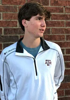 Columbia Texas A&M Aggies Mens White Shotgun Long Sleeve Qtr Zip Pullover