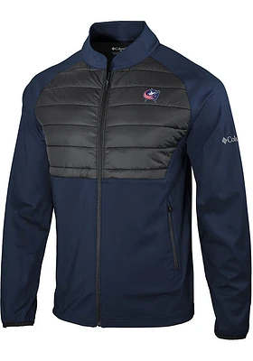 Columbia Columbus Blue Jackets Mens Navy Heat Seal the Element Medium Weight Jacket