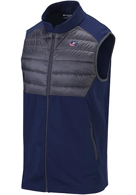 Columbia Columbus Blue Jackets Mens Navy Heat Seal The Element Vest Sleeveless Jacket