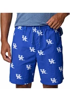 Columbia Kentucky Wildcats Mens Blue Backcast All Over Print Shorts