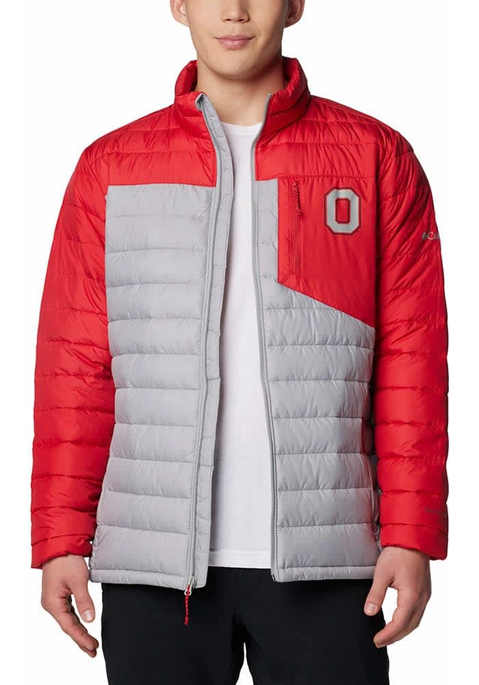 Columbia Ohio State Buckeyes Mens Red Double Blitz Heavyweight Jacket