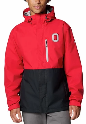 Columbia Ohio State Buckeyes Mens Red Field Bound Light Weight Jacket