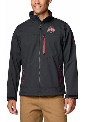 Columbia Ohio State Buckeyes Mens Black Ascender III Medium Weight Jacket