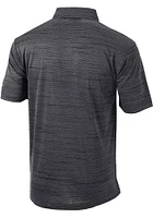 Columbia Indiana Hoosiers Mens Black Set Short Sleeve Polo