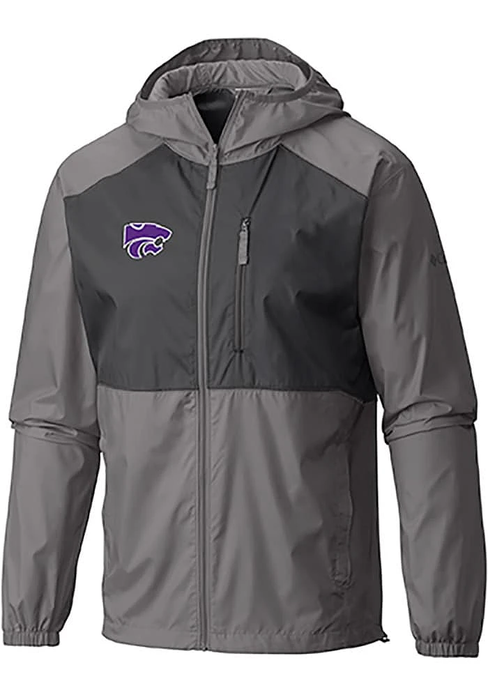 Columbia K-State Wildcats Mens Grey Flash Forward Light Weight Jacket
