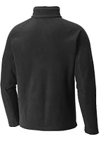 Columbia K-State Wildcats Mens Black Fast Trek III Long Sleeve Qtr Zip Pullover