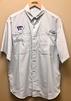 Columbia K-State Wildcats Mens Tamiami Short Sleeve Dress Shirt