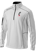 Columbia Cincinnati Bearcats Mens Shotgun Long Sleeve Qtr Zip Pullover