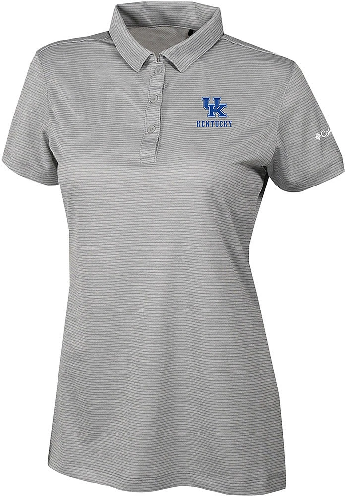 Columbia Kentucky Wildcats Womens Heat Seal Set II Short Sleeve Polo Shirt