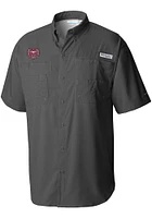 Columbia Missouri State Bears Mens Grey Tamiami Short Sleeve Dress Shirt