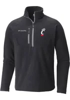 Columbia Cincinnati Bearcats Mens Black Fast Trek III Long Sleeve Qtr Zip Pullover