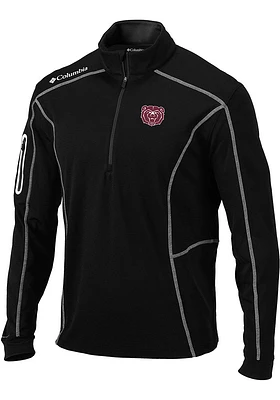 Columbia Missouri State Bears Mens Black Shotgun Long Sleeve Qtr Zip Pullover