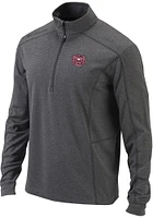 Columbia Missouri State Bears Mens Charcoal Shotgun Long Sleeve Qtr Zip Pullover