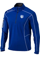 Columbia Saint Louis Billikens Mens Blue Shotgun Version Long Sleeve Qtr Zip Pullover
