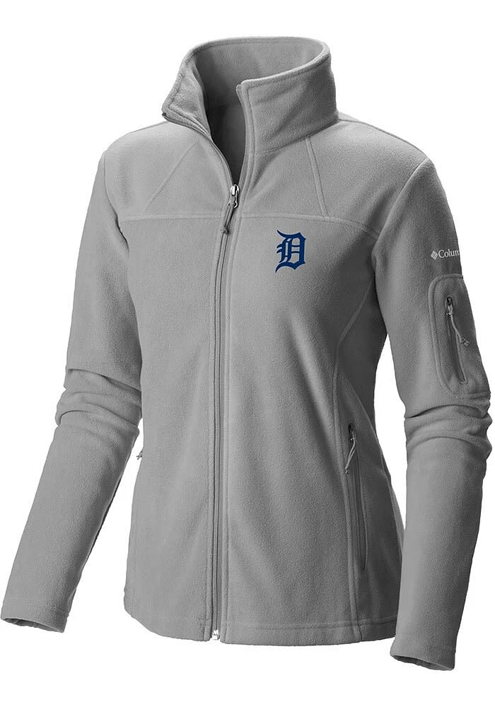 Columbia Detroit Tigers Womens Grey Give and Go Light Weight Jacket