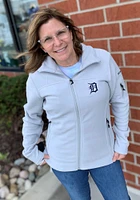 Columbia Detroit Tigers Womens Grey Give and Go Light Weight Jacket