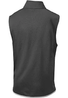 Columbia Kansas Jayhawks Mens Charcoal Explorer Sleeveless Jacket
