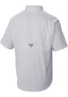 Columbia Oklahoma State Cowboys Mens White Tamiami Short Sleeve Dress Shirt