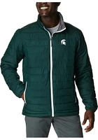 Mens Michigan State Spartans Columbia Powder Lite Heavyweight Jacket - Green
