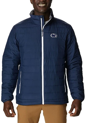 Mens Penn State Nittany Lions Columbia Powder Lite Heavyweight Jacket - Navy Blue
